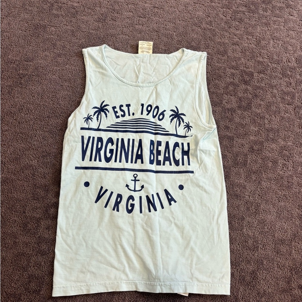 Comfort Colors Light Blue Tank Top